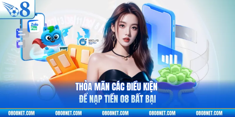 Thỏa mãn các điều kiện để nạp tiền O8 bất bại